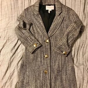 BCBGeneration Black & White Pea Coat - Size: XXS